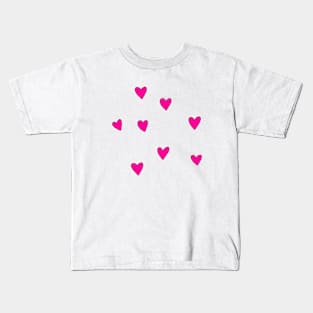 Mini pink hearts Kids T-Shirt